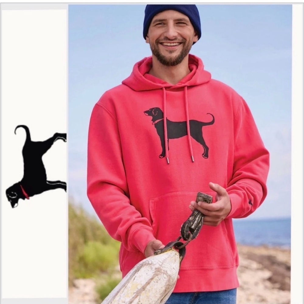 The Black Dog Marthas Vineyard Red Hoodie XS over sized